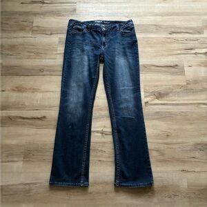 Rock 47 by Wrangler Ultra Low Rise Women's Blue Jeans
SIZE 33x34